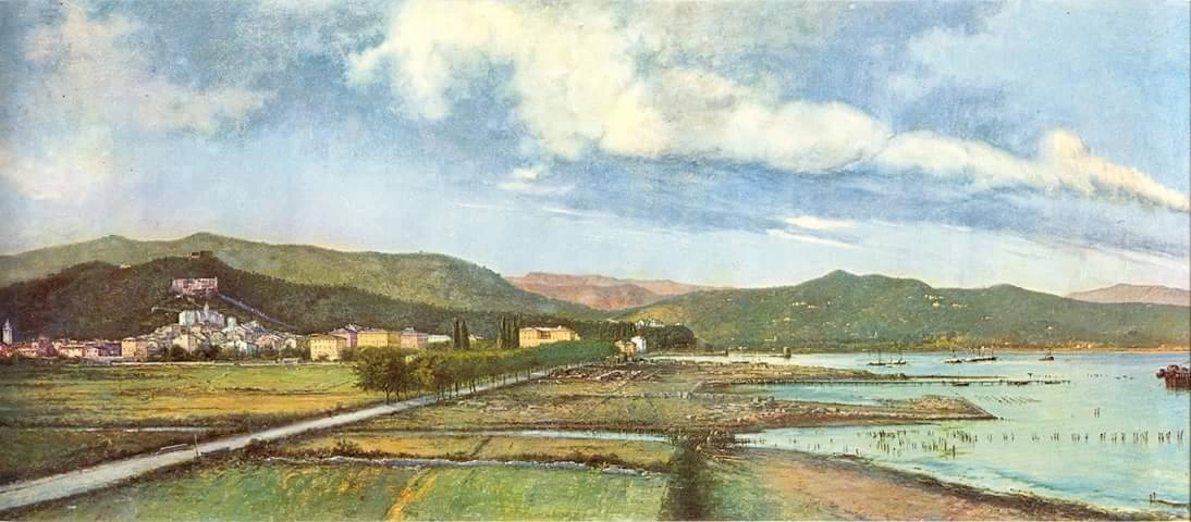La Sprugola con veduta da ponente della vecchia città